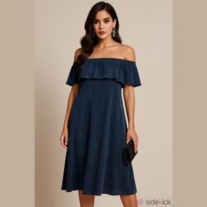 Second Female Dress Size XS Blue Off Shoulder